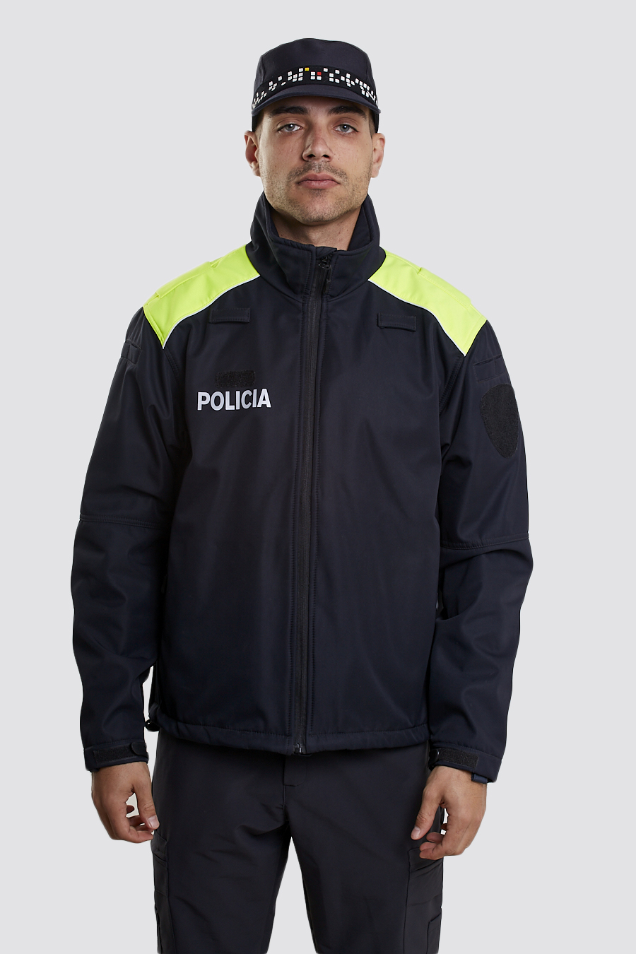 Cazadora deportiva tricapa bicolor